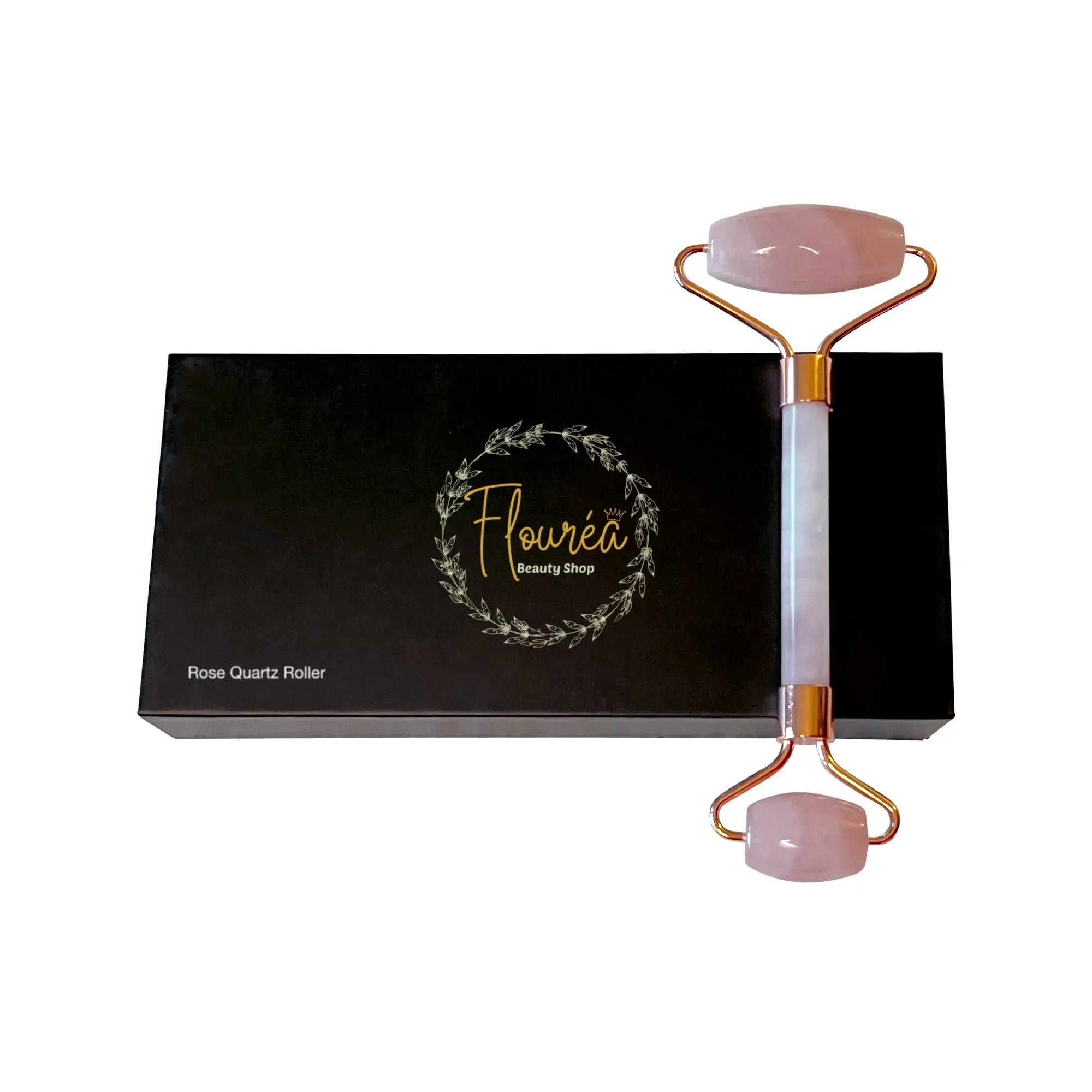 Flourea Rose Quartz Roller – Soothing Facial Massage Tool for Glowing, Toned Skin
