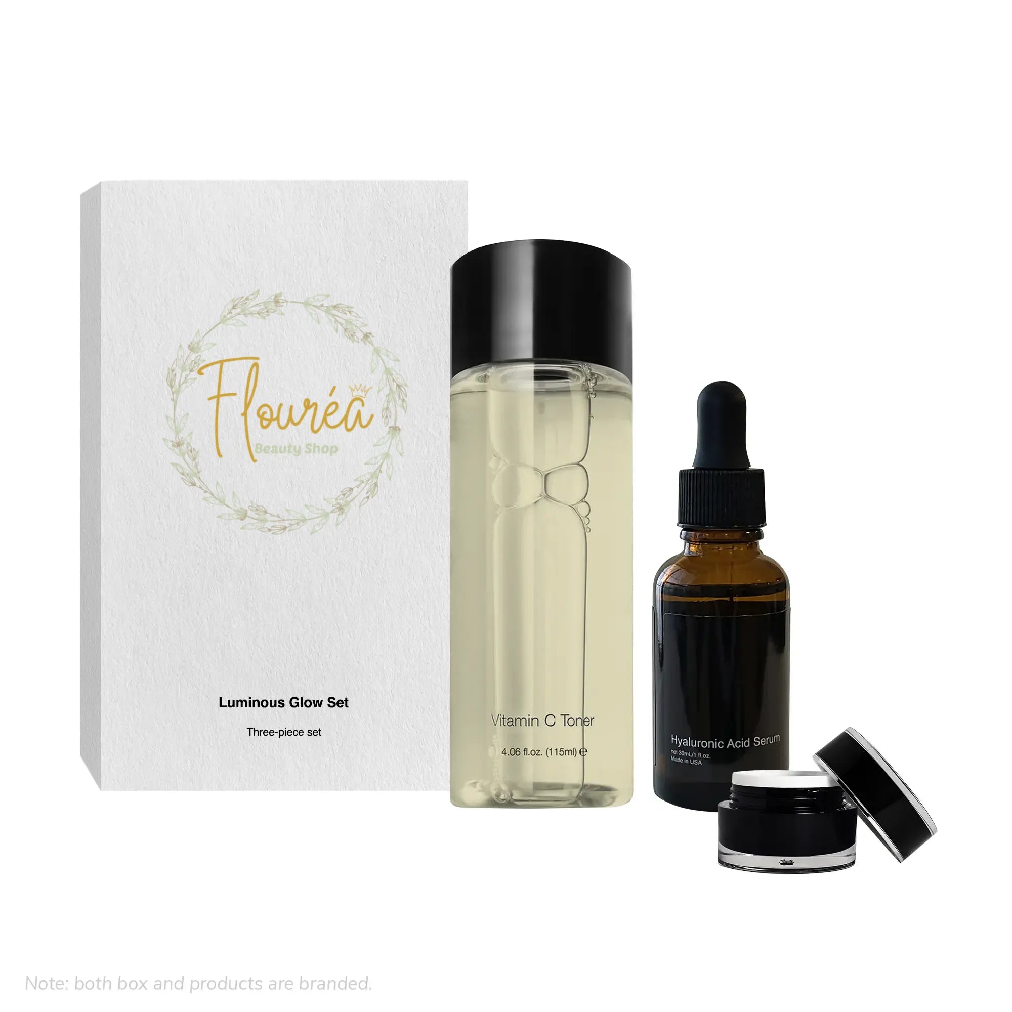 Flourea Luminous Glow Essentials Set – Complete Skincare Kit for Radiant, Glowing Skin