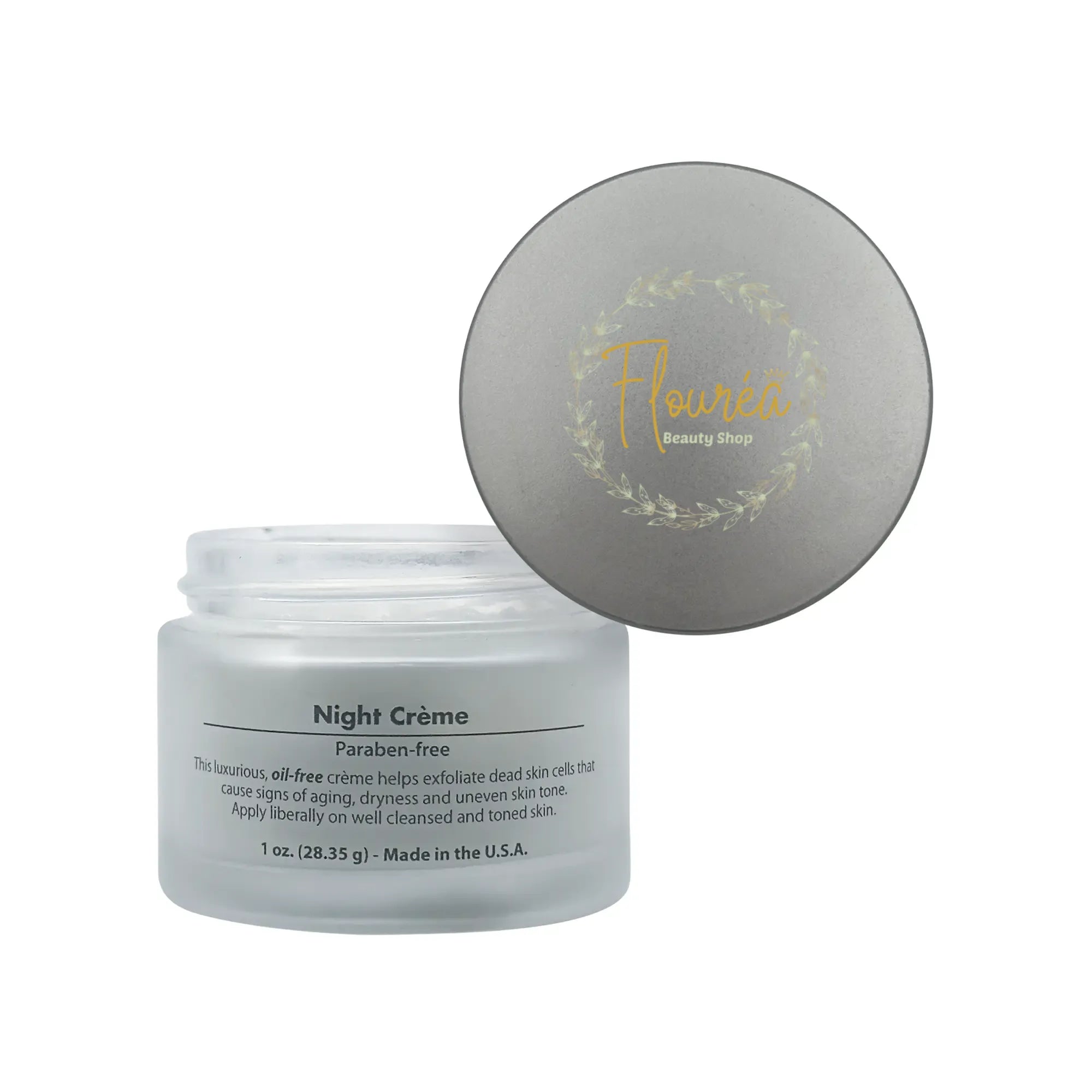 Flourea Night Renewal Crème – Restorative Overnight Moisture for Radiant Morning Skin