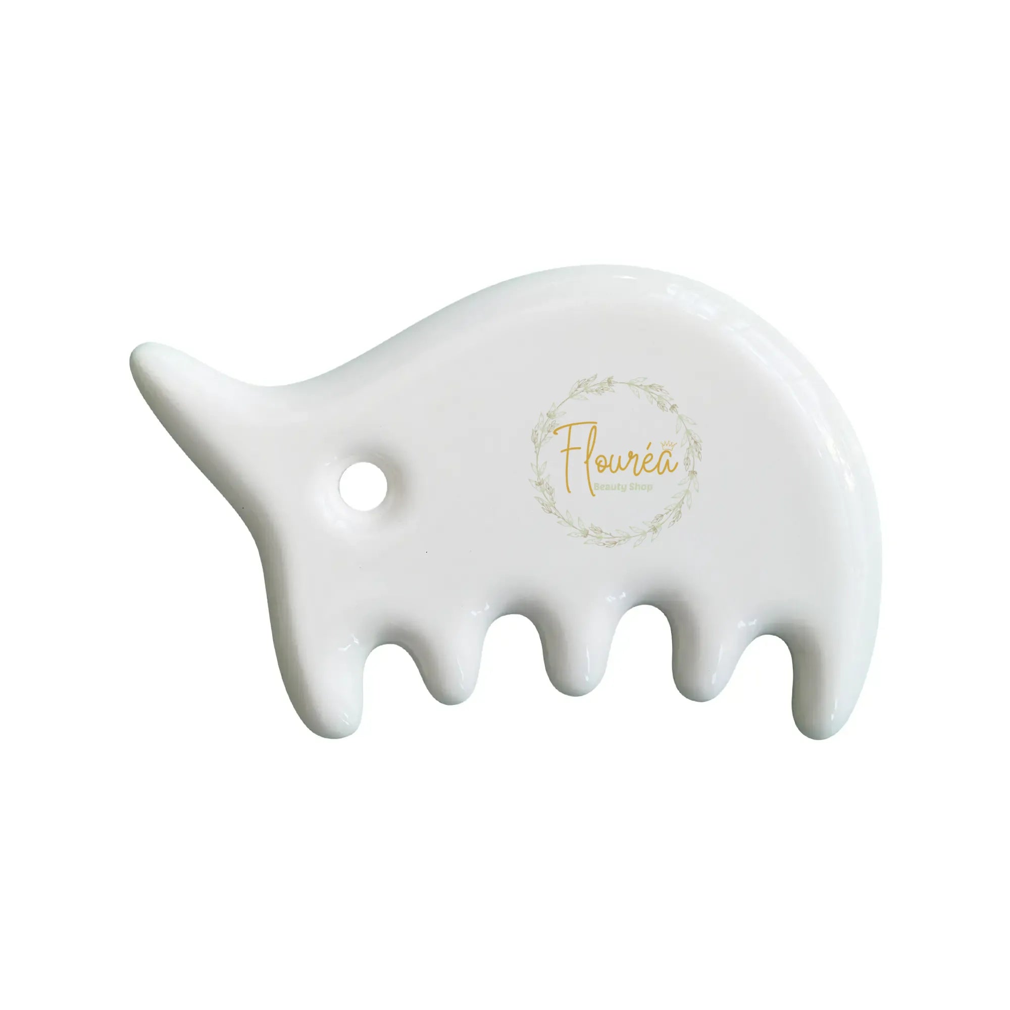 Flourea Sculpting Gua Sha – Natural Stone Tool for Facial Contouring & Circulation