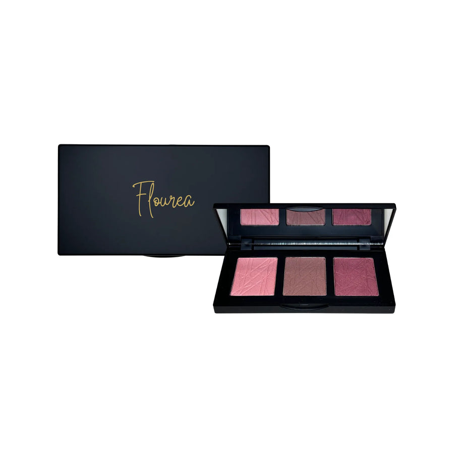 Flourea's Silky Blush Palette - Get the perfect natural makeup glow with buildable cheek color