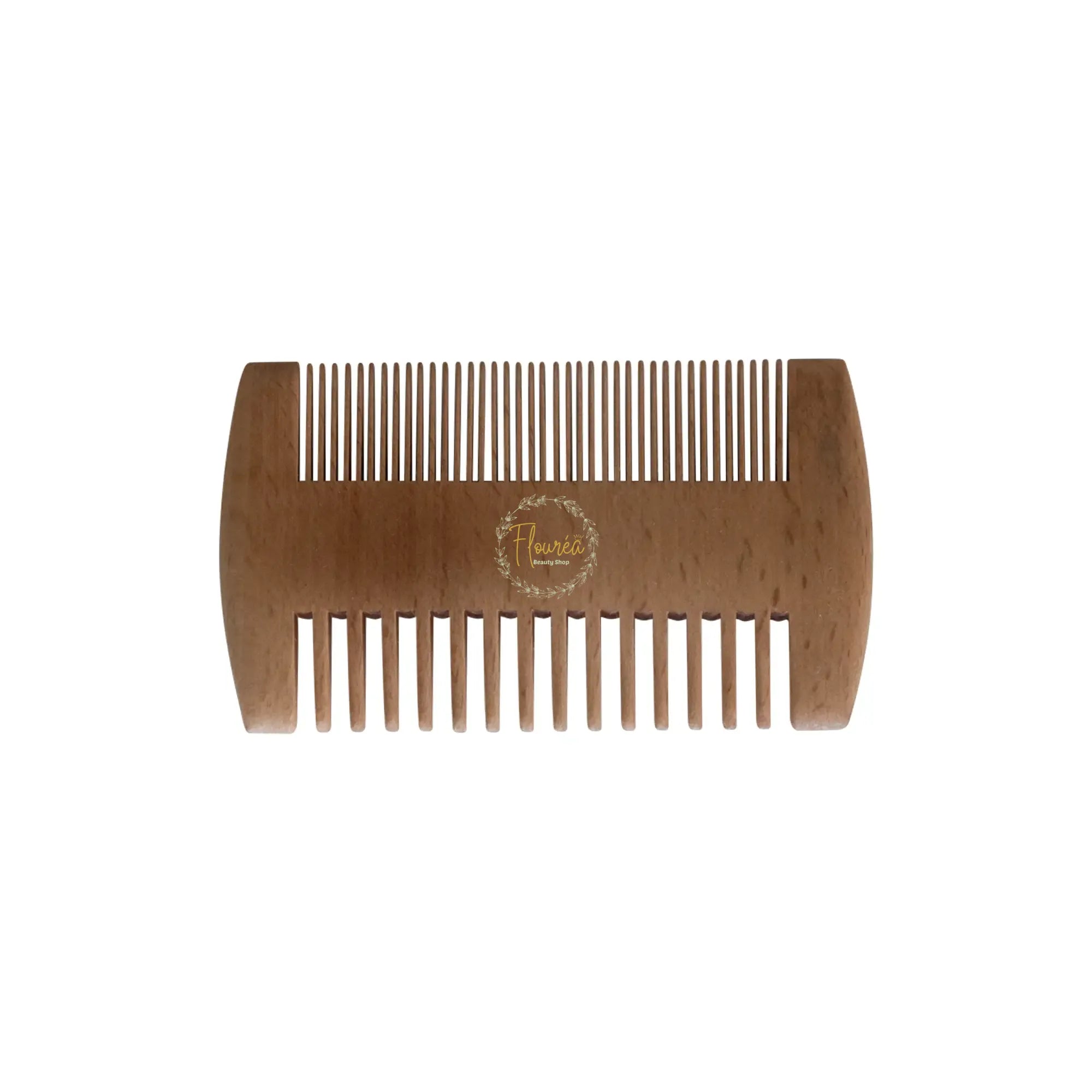 Flourea Bamboo Beard Comb - Anti-Static Durable