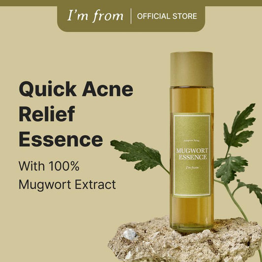 Revitalize Your Skin with I'M from Mugwort Essence - 100% Pure Korean Mugwort Extract for Instant Redness Relief and Hydration - Perfect for All Skin Types