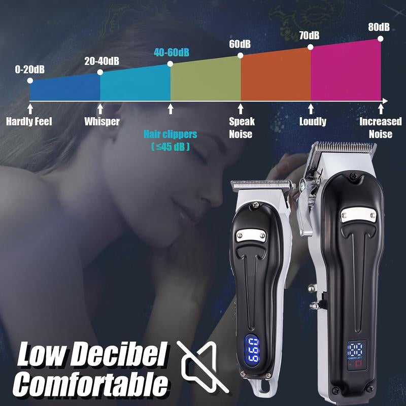 Professional Cordless Hair Clipper and Grooming Kit - Ultimate Electric Shaver and Nose Hair Trimmer Set for Men - Perfect for Christmas Gifts!