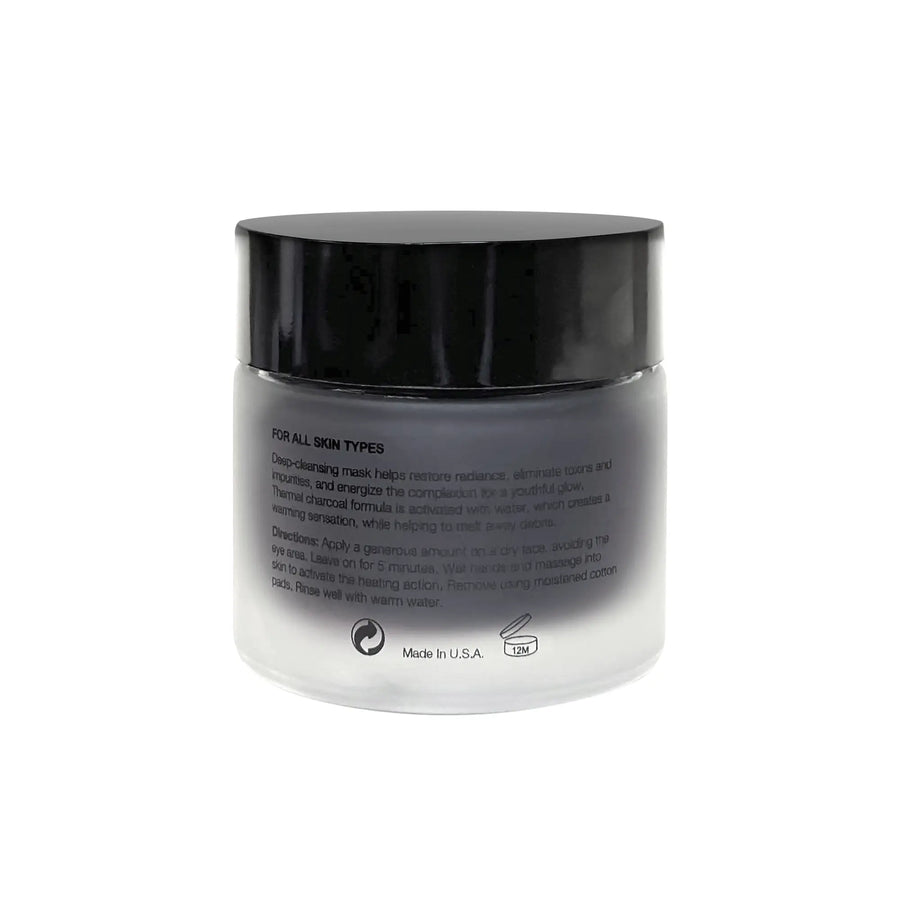 Thermal Charcoal Glow Mask: Reveal Radiant Skin with Deep-Cleansing Facial Treatment