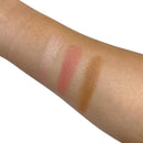 Flourea Pro Cheek Palette – Blendable Blush, Bronzer & Highlighter for a Sculpted Glow