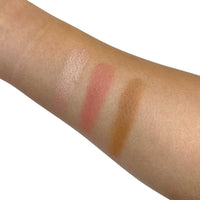 Flourea Pro Cheek Palette – Blendable Blush, Bronzer & Highlighter for a Sculpted Glow
