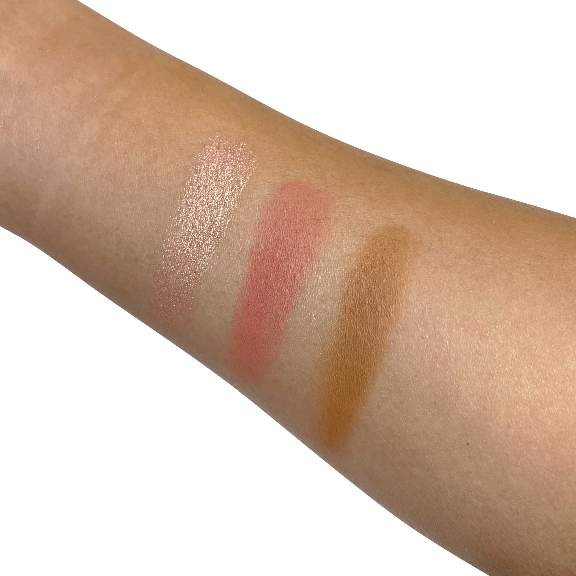 Flourea Pro Cheek Palette – Blendable Blush, Bronzer & Highlighter for a Sculpted Glow