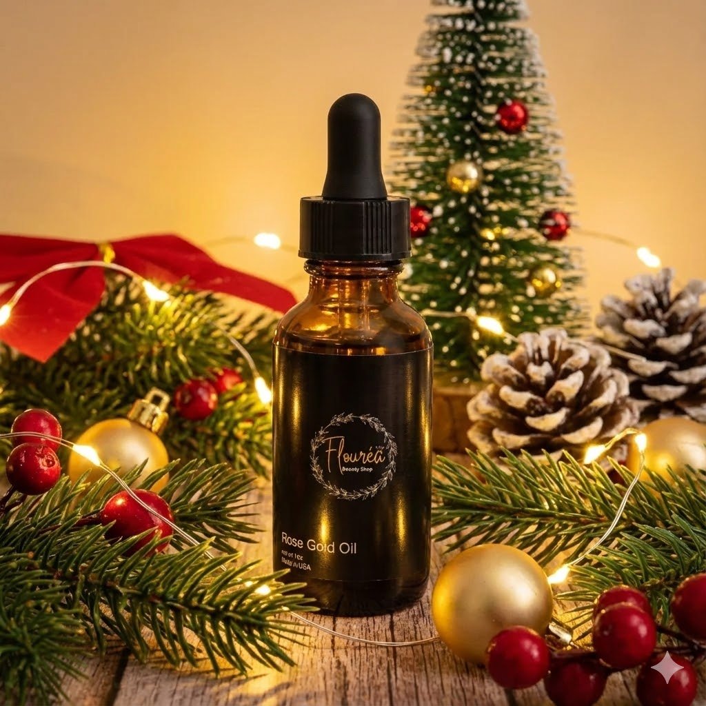 Flourea Anti - Aging Rose Gold Oil - Flourea Beauty - Vegan Makeup & Skincare