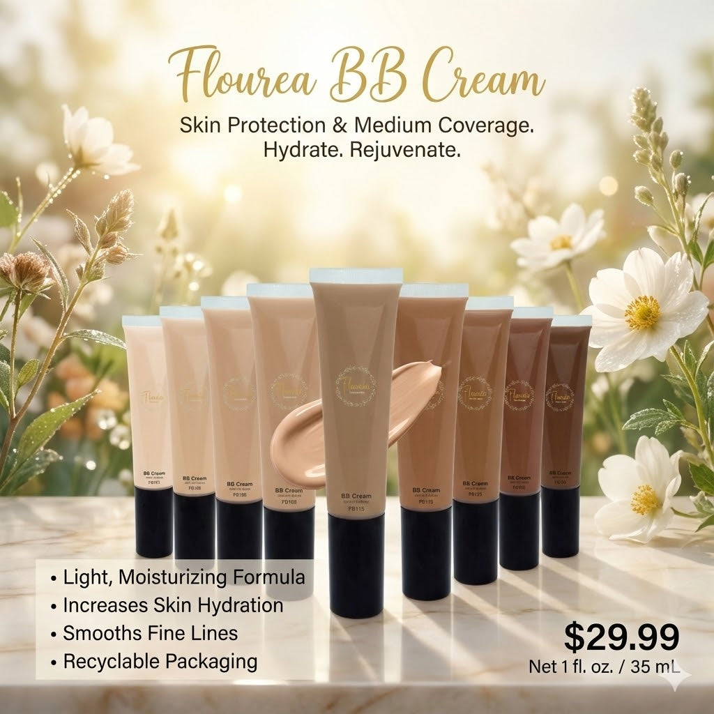 Flourea BB Cream - Hydrating SPF Vegan Coverage