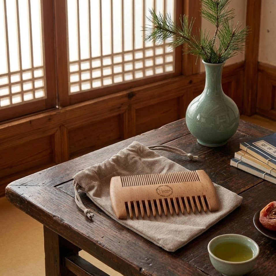Flourea Bamboo Beard Comb